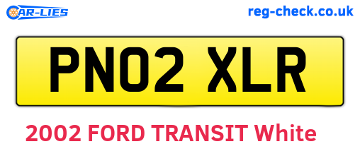 PN02XLR are the vehicle registration plates.