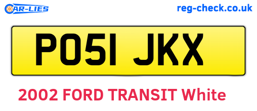 PO51JKX are the vehicle registration plates.