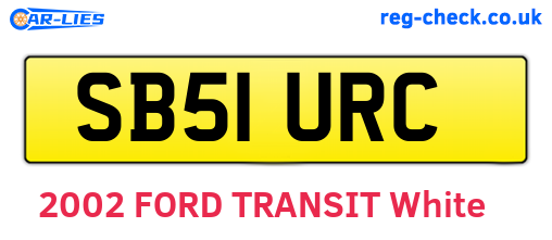SB51URC are the vehicle registration plates.