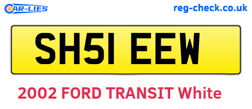 SH51EEW are the vehicle registration plates.