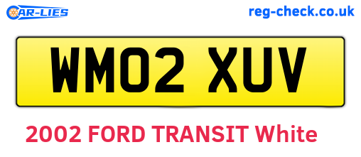 WM02XUV are the vehicle registration plates.