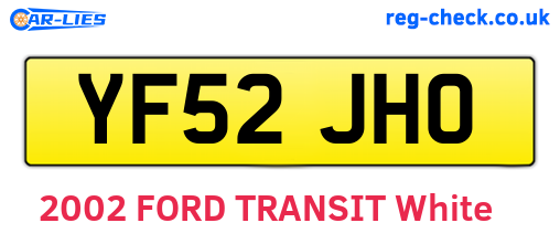 YF52JHO are the vehicle registration plates.