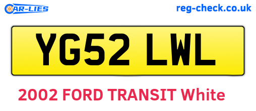 YG52LWL are the vehicle registration plates.