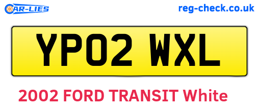 YP02WXL are the vehicle registration plates.