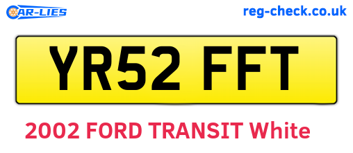YR52FFT are the vehicle registration plates.