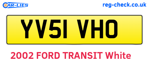 YV51VHO are the vehicle registration plates.