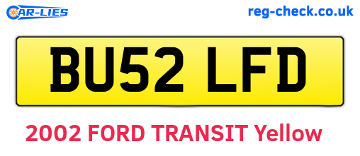 BU52LFD are the vehicle registration plates.