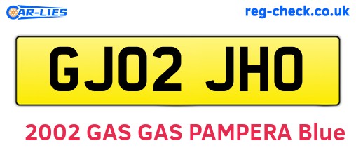 GJ02JHO are the vehicle registration plates.