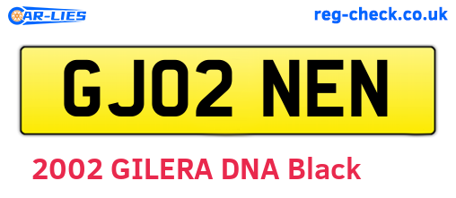 GJ02NEN are the vehicle registration plates.