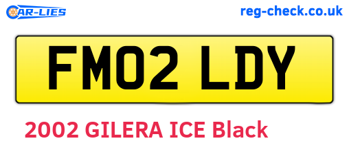 FM02LDY are the vehicle registration plates.