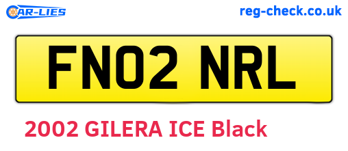FN02NRL are the vehicle registration plates.