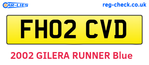 FH02CVD are the vehicle registration plates.