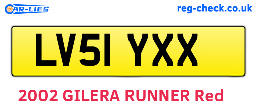 LV51YXX are the vehicle registration plates.