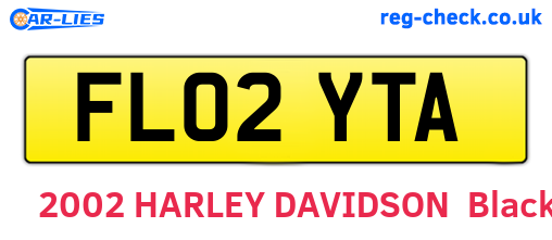 FL02YTA are the vehicle registration plates.