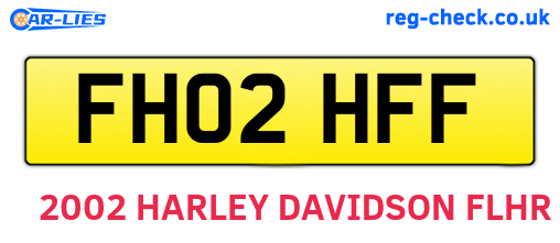 FH02HFF are the vehicle registration plates.