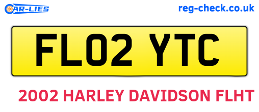 FL02YTC are the vehicle registration plates.