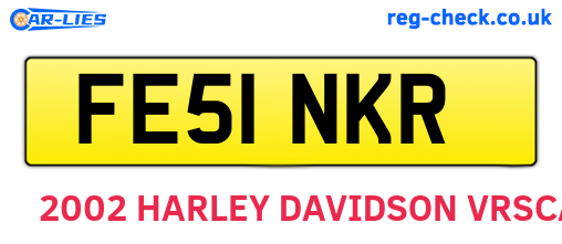 FE51NKR are the vehicle registration plates.