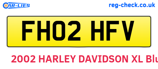 FH02HFV are the vehicle registration plates.