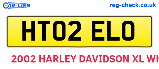 HT02ELO are the vehicle registration plates.