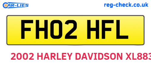 FH02HFL are the vehicle registration plates.