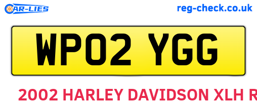 WP02YGG are the vehicle registration plates.