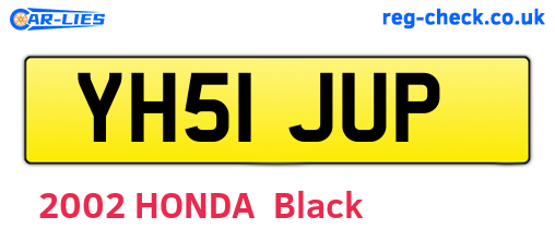 YH51JUP are the vehicle registration plates.
