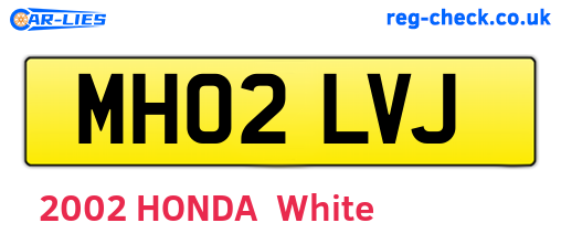 MH02LVJ are the vehicle registration plates.