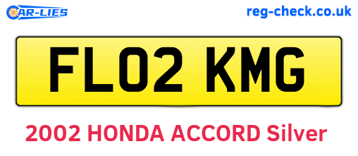 FL02KMG are the vehicle registration plates.