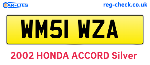 WM51WZA are the vehicle registration plates.