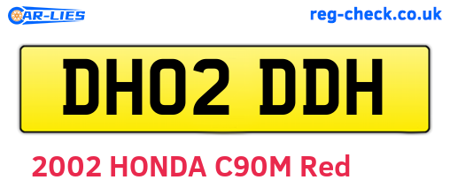 DH02DDH are the vehicle registration plates.