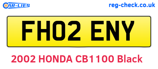 FH02ENY are the vehicle registration plates.