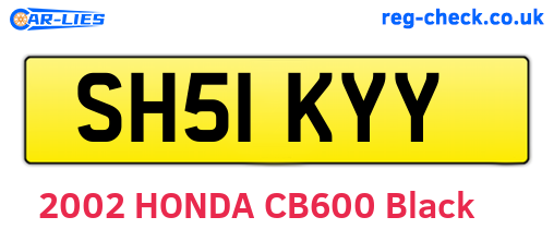 SH51KYY are the vehicle registration plates.