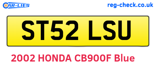ST52LSU are the vehicle registration plates.