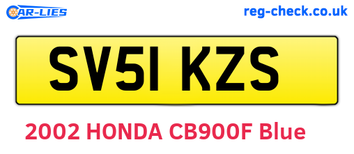 SV51KZS are the vehicle registration plates.