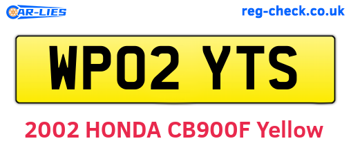 WP02YTS are the vehicle registration plates.