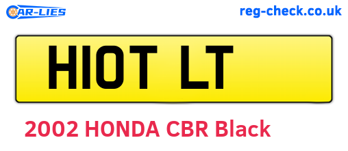 H10TLT are the vehicle registration plates.