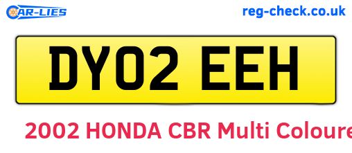 DY02EEH are the vehicle registration plates.