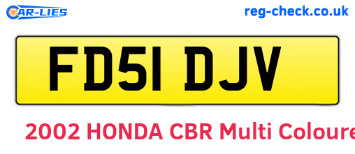 FD51DJV are the vehicle registration plates.