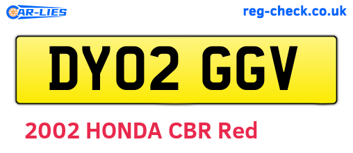 DY02GGV are the vehicle registration plates.
