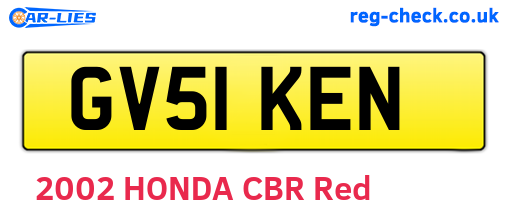 GV51KEN are the vehicle registration plates.