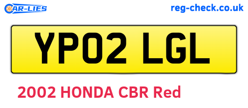 YP02LGL are the vehicle registration plates.