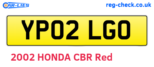YP02LGO are the vehicle registration plates.