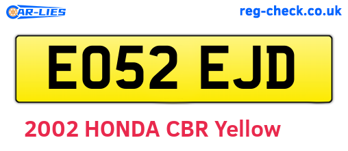 EO52EJD are the vehicle registration plates.