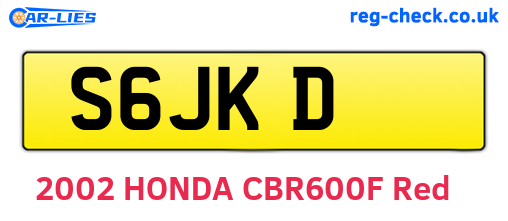 S6JKD are the vehicle registration plates.