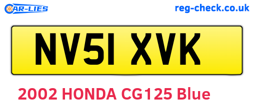 NV51XVK are the vehicle registration plates.