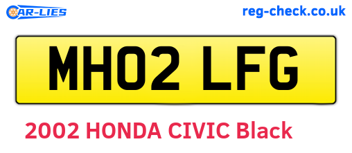 MH02LFG are the vehicle registration plates.