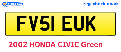 FV51EUK are the vehicle registration plates.