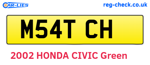 M54TCH are the vehicle registration plates.
