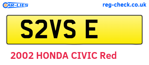 S2VSE are the vehicle registration plates.