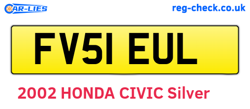 FV51EUL are the vehicle registration plates.
